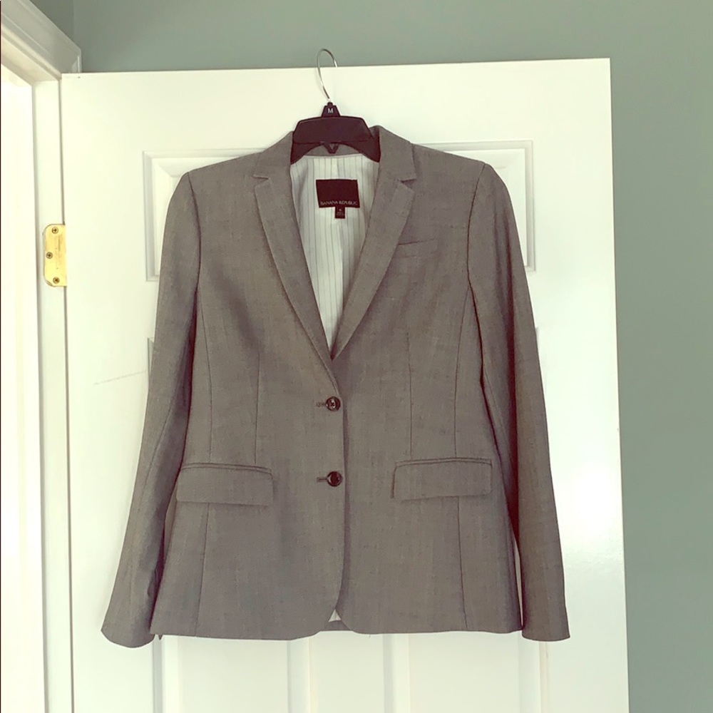 Grey suit jacket
